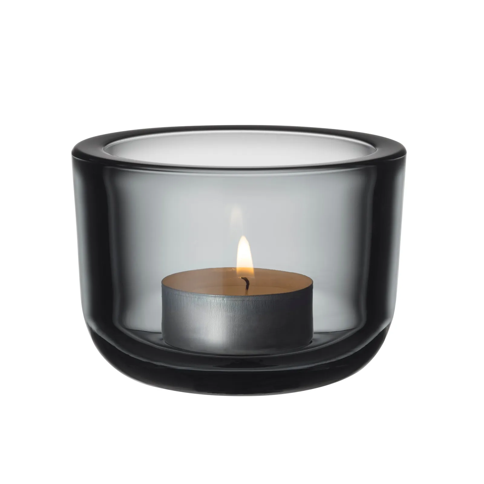 Portacandela Valkea tealight 60mm grigio